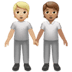 🧑🏼‍🤝‍🧑🏽 people holding hands: medium-light skin tone, medium skin tone display on Apple